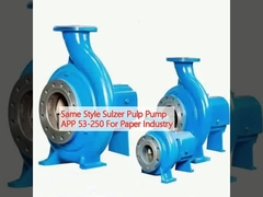 Παρόμοιο στυλ Sulzer Pulp Pump APP 53-250 για την βιομηχανία χαρτιού